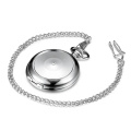 Vintage watch silver metal wholesale japan movt stainless steel back cheap pocket watches